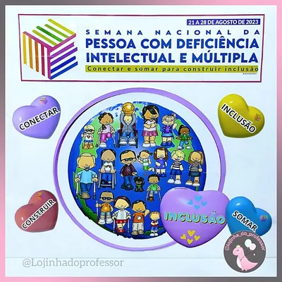 Capa de Painel Semana Nacional da Pessoa com Deficiência Intelectual e Múltipla