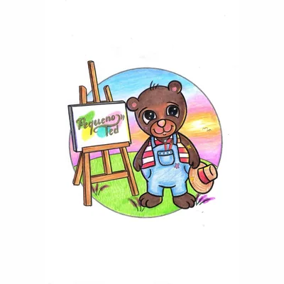 Capa de Pequeno Ted: Livro de Colorir para Todas as Idades