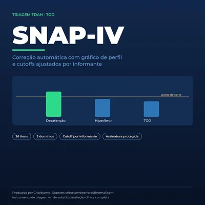 Capa de Planilha de Correção SNAP-IV