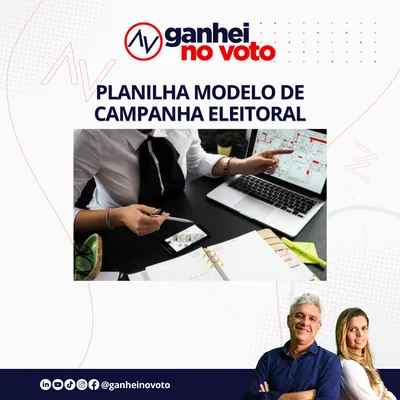 Capa de Planilha de Orçamento para Campanha Eleitoral