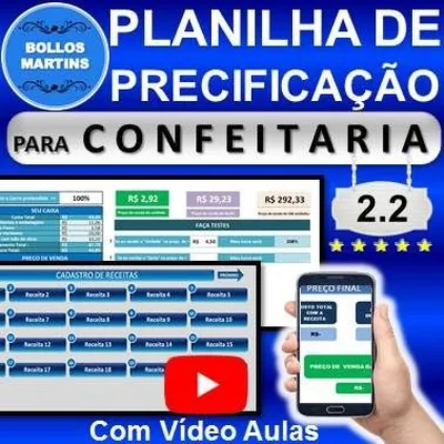Capa de Planilha de Precificação para Confeitaria 2.2