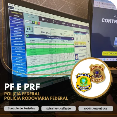 Capa de Planilha do Aprovado: PRF e PF