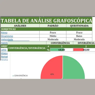 Capa de Planilha Grafotécnica