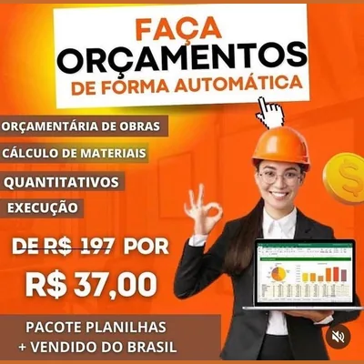 Capa de Planilhas automáticas super inteligentes para engenharia