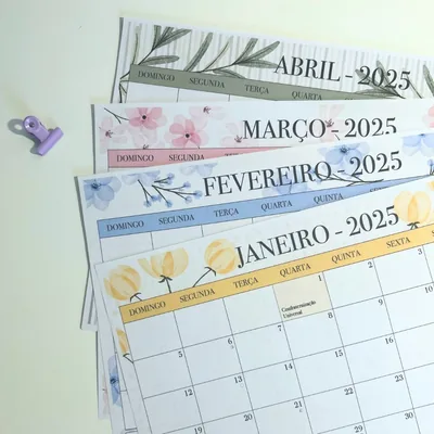 Capa de Planner Florescer 2025: Foco na Produtividade
