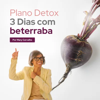 Capa de Plano Detox de 3 Dias com Beterraba
