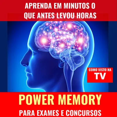 Capa de Power Memory para Exames e Concursos