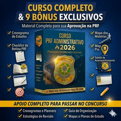 Capa de PRF Administrativo 2026
