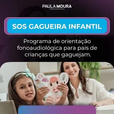 Capa de Programa de Orientação aos Pais de Crianças que Gaguejam