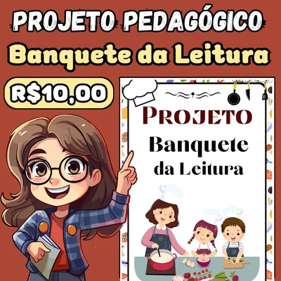 Capa de Projeto Pedagógico: Banquete da Leitura