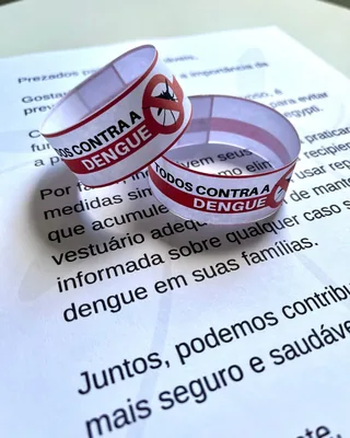 Capa de Pulseirinha da Dengue e Recadinho para os Pais