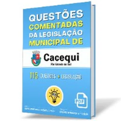 Capa de Questões Comentadas da Legislação Municipal de Cacequi