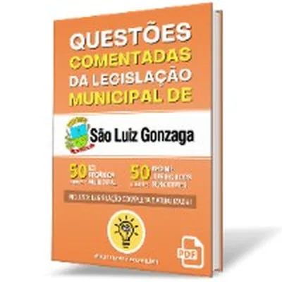 Capa de Questões Comentadas da Legislação Municipal de São Luiz Gonzaga