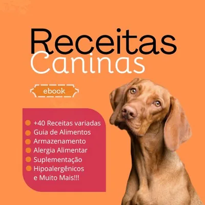 Capa de Receitas Caninas: Alimentação Natural para Cães