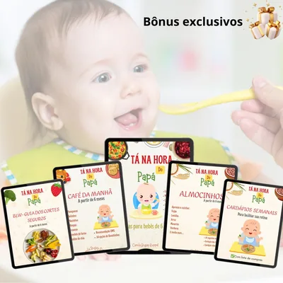 Capa de Receitas para Bebês: de 6 a 12 Meses