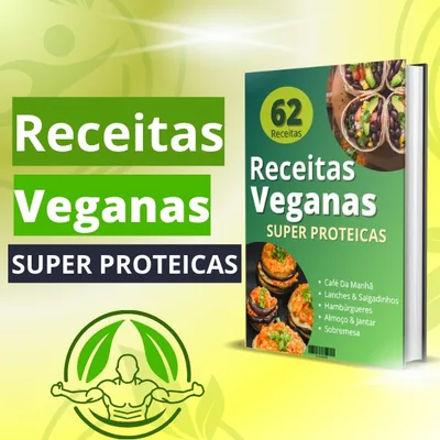 Capa de Receitas Veganas Super Proteicas