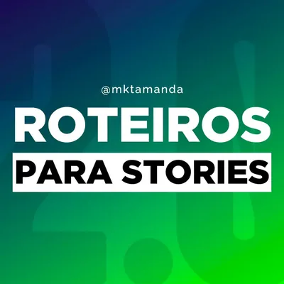 Capa de Roteiros para Stories e Copys