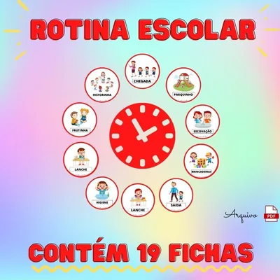 Capa de Rotina Escolar