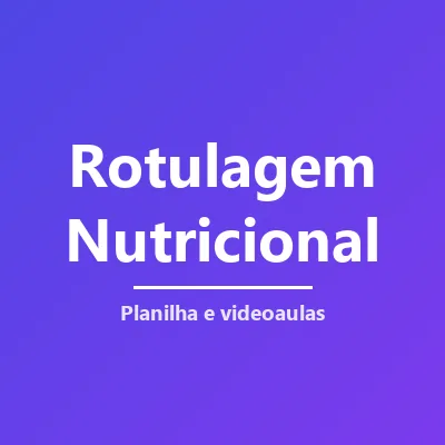 Capa de Rotulagem Nutricional
