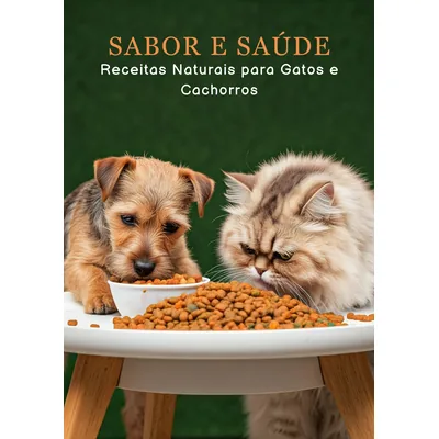 Capa de Sabor e Saúde: Receitas Naturais para Gatos e Cachorros