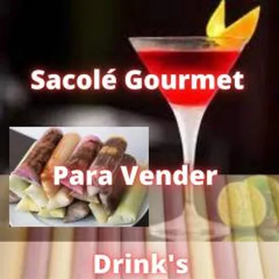 Capa de Aprenda a Fazer Sacolé de Drinks para Venda + Gourmet