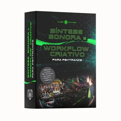 Capa de Síntese Sonora e Workflow Criativo para Psytrance com Alien Chaos
