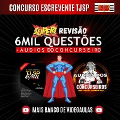 Capa de Super Revisão: Concurso Escrevente TJSP