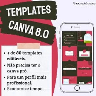 Capa de Templates Canva 8.0