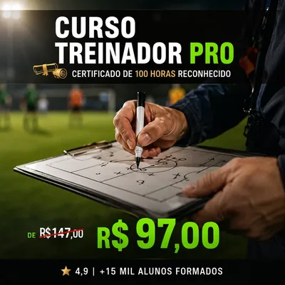 Capa de Treinador de Futebol Nível C