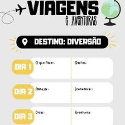 Capa de Viagens e Aventuras: Destino Diversão