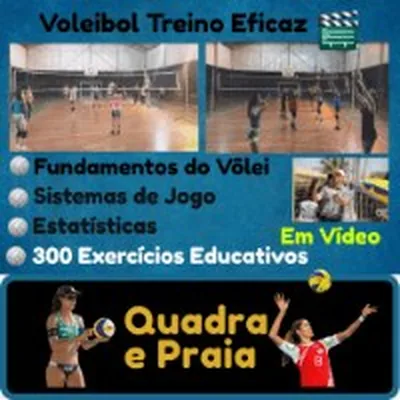 Capa de Voleibol Treino Eficaz: da Iniciação ao Alto Rendimento