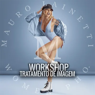 Capa de Workshop Tratamento de Imagens, com Mauro Lainetti