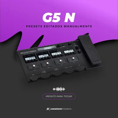 Capa de Zoom G5n: Presets Atualizado